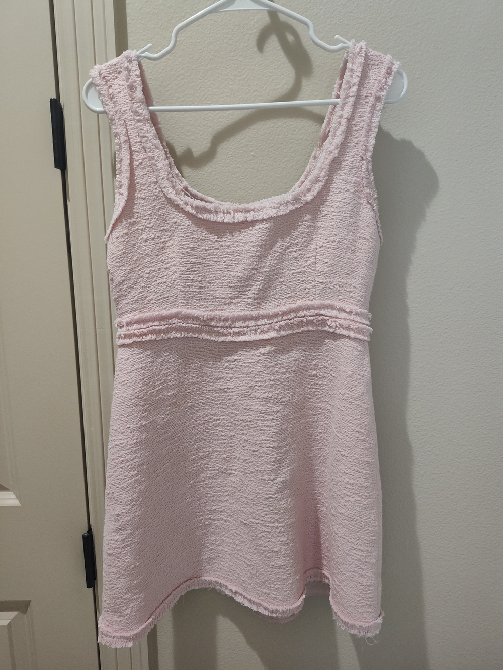 Zara Woman Blush Pink Textured Dress Size M